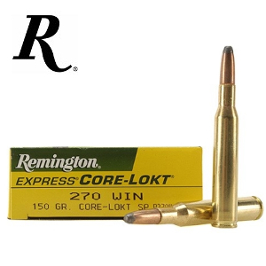 Ammo Remington .270 Win 150gr CORE-LOKT SP /20