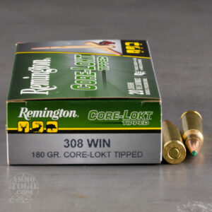 Ammo Remington .308 Win 180gr CORE-LOKT TIPPED /20