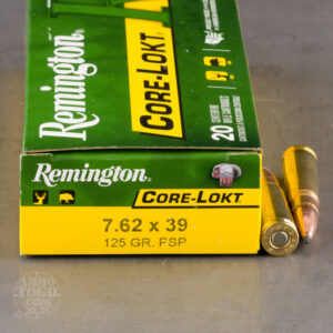 Ammo Remington 7.62X39 125gr CORE-LOKT PSP /20