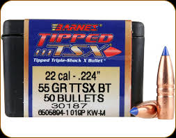 BARNES .22CAL 55GR TTSX BT (50)