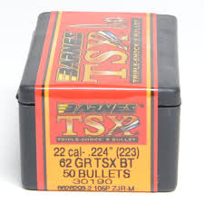 BARNES .22CAL 62GR TSX BT (50)