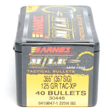BARNES .355 125GR TAC-XP 357 SIG (40)