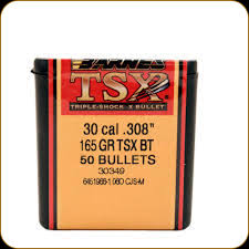 BARNES 30CAL 165GR TSX BT (50)