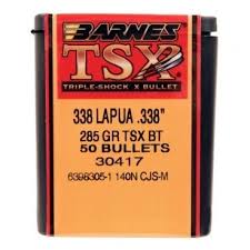BARNES 338LAPUA 285GR TSX BT(50)