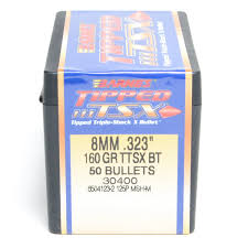 BARNES 8MM .323 160GR TTSX BT (50)