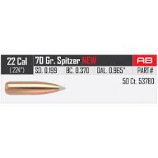 NOSLER AB .22CAL 70GR SP (50)