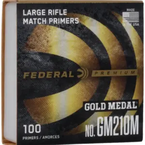 PRIMERS FEDERAL GM210M LARGE RIFLE P/100